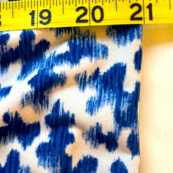 MICHAEL KORS TWILIGHT BLUE GOLD CHAIN HALTER DRESS - Picture 9 of 9